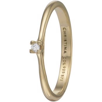 Køb model 6.1.B-55, klassisk solitaire ring med 0,03 ct labgrown diamant her hos Houmann.dk